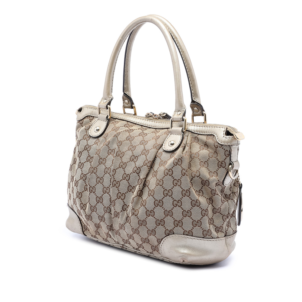 Pre-Loved Gucci GG Canvas Sukey Satchel - Picture 2 of 7